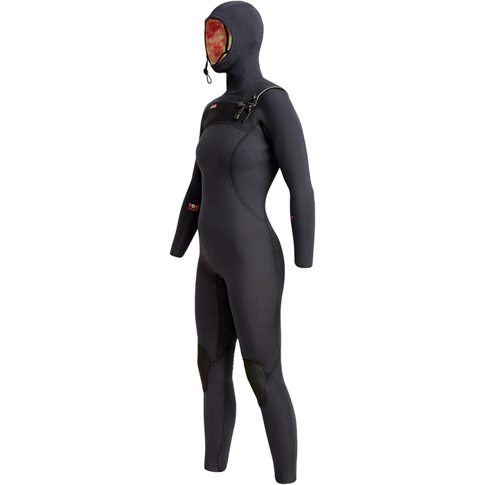 2024 Xcel Womens Comp X 5.5/4.5mm Hooded Chest Zip Wetsuit XW23WN55C2H0 - Black